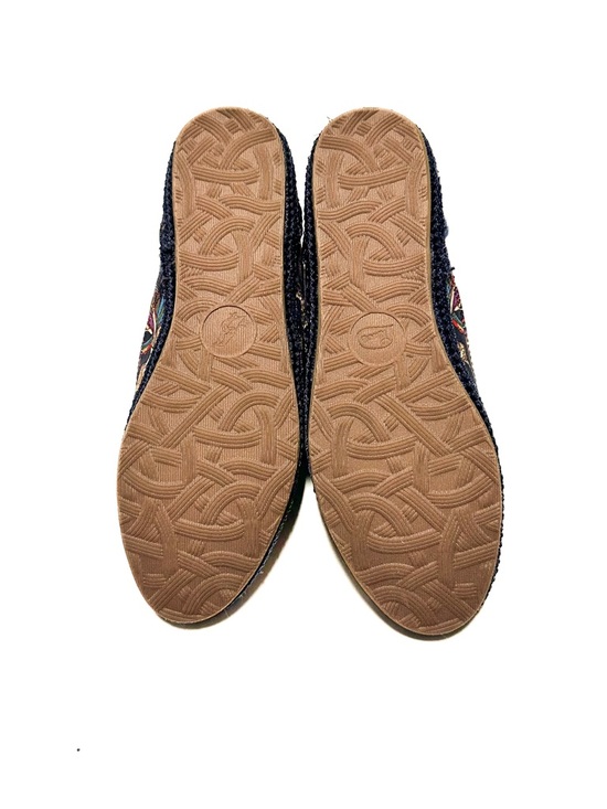 Sakroots Pheasants Loafer Flats Paisley Hummingbird Glitter Heel Slip On Sneaker - Picture 3 of 9